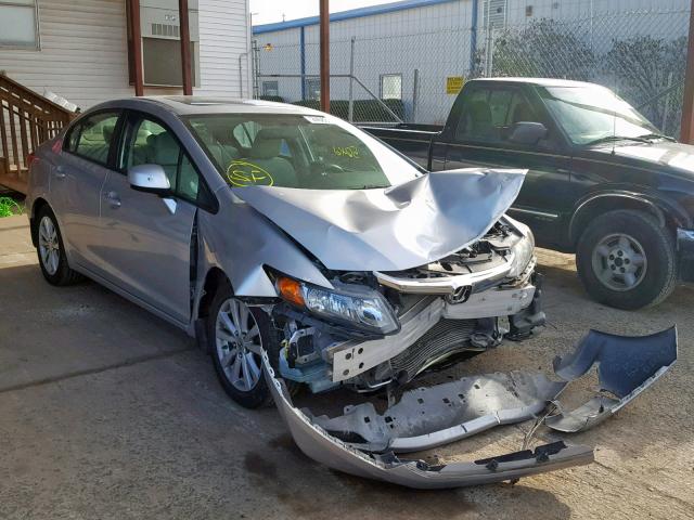 2HGFB2F83CH319195 - 2012 HONDA CIVIC EX SILVER photo 1