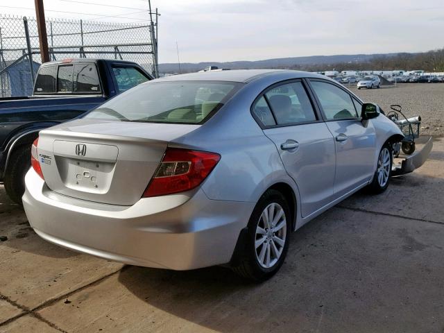 2HGFB2F83CH319195 - 2012 HONDA CIVIC EX SILVER photo 4