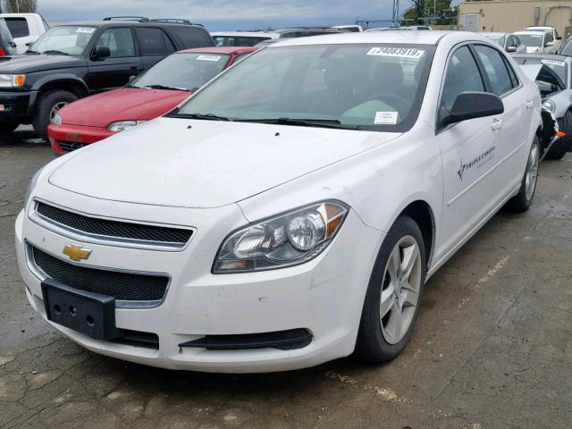 1G1ZA5EU7CF393793 - 2012 CHEVROLET MALIBU LS WHITE photo 2