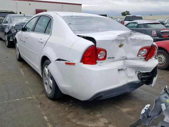 1G1ZA5EU7CF393793 - 2012 CHEVROLET MALIBU LS WHITE photo 3