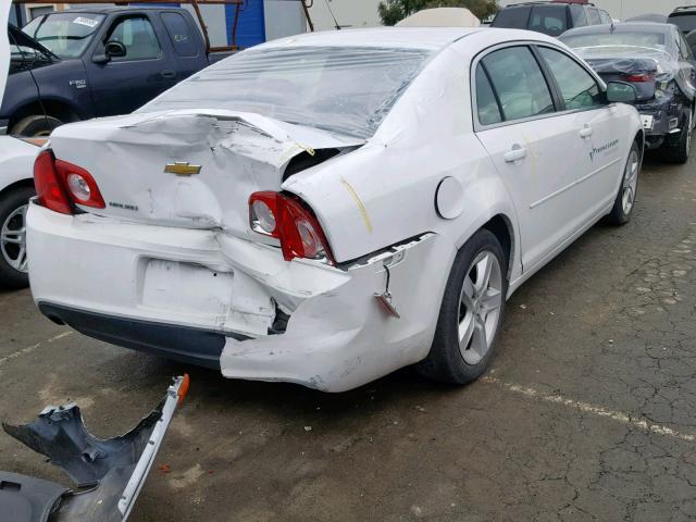 1G1ZA5EU7CF393793 - 2012 CHEVROLET MALIBU LS WHITE photo 4