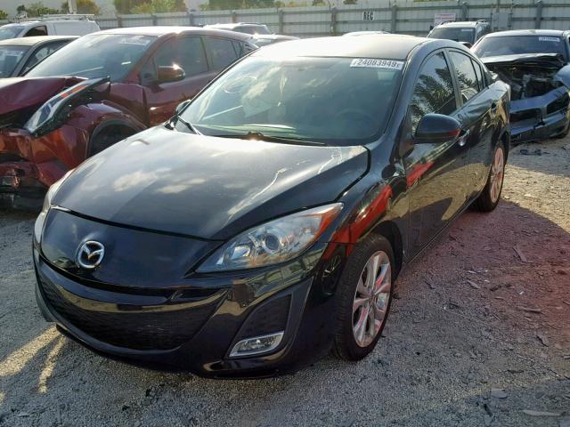 JM1BL1S63A1344568 - 2010 MAZDA 3 S BLACK photo 2