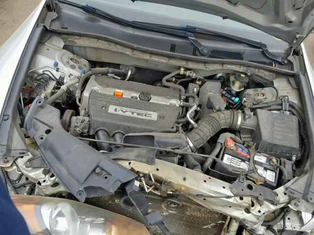 1HGCP26459A070312 - 2009 HONDA ACCORD LXP SILVER photo 7