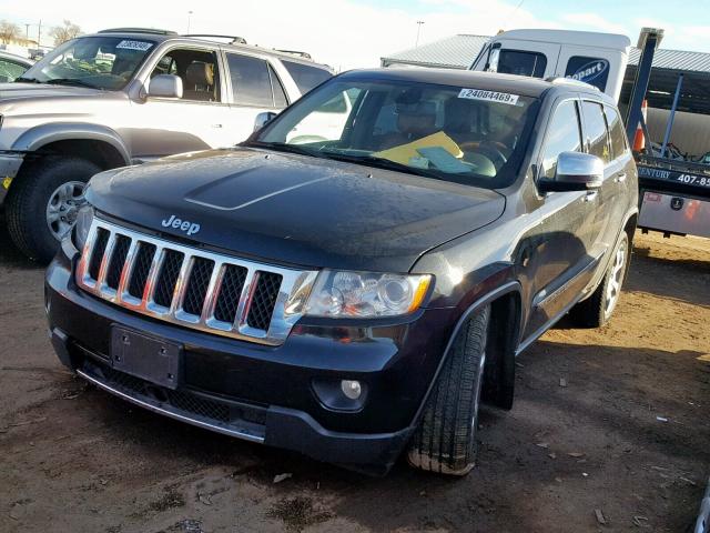 1C4RJFCT3CC251093 - 2012 JEEP GRAND CHER BLACK photo 2