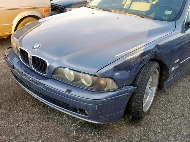 WBADT43441GX21328 - 2001 BMW 525 I AUTO BLUE photo 9