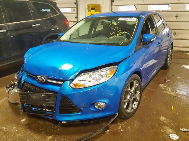 1FADP3K24EL270003 - 2014 FORD FOCUS SE BLUE photo 2