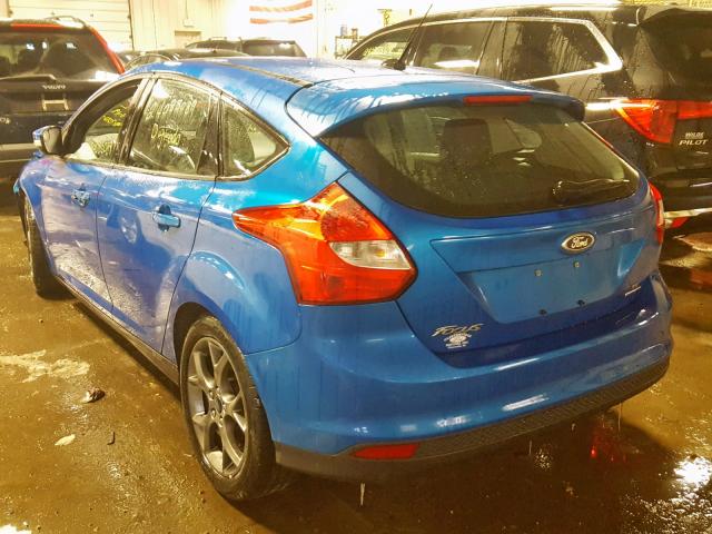 1FADP3K24EL270003 - 2014 FORD FOCUS SE BLUE photo 3