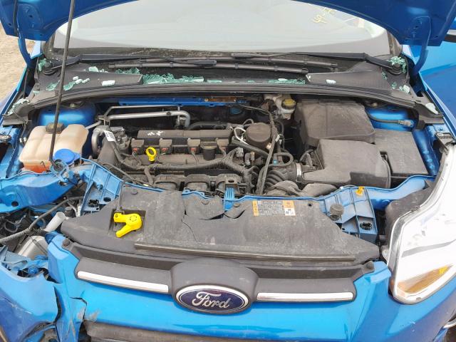 1FADP3K24EL270003 - 2014 FORD FOCUS SE BLUE photo 7