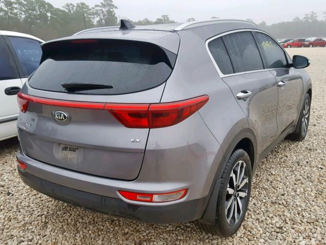 KNDPN3AC0H7244678 - 2017 KIA SPORTAGE E GRAY photo 4