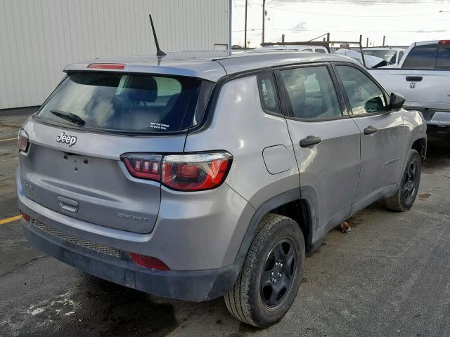 3C4NJDAB8JT366884 - 2018 JEEP COMPASS SP ნაცრისფერი ფოტო 4