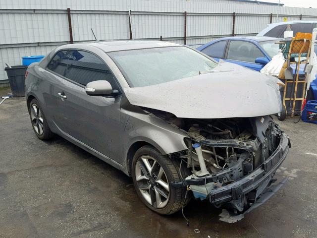 KNAFW6A31A5115177 - 2010 KIA FORTE SX GRAY photo 1