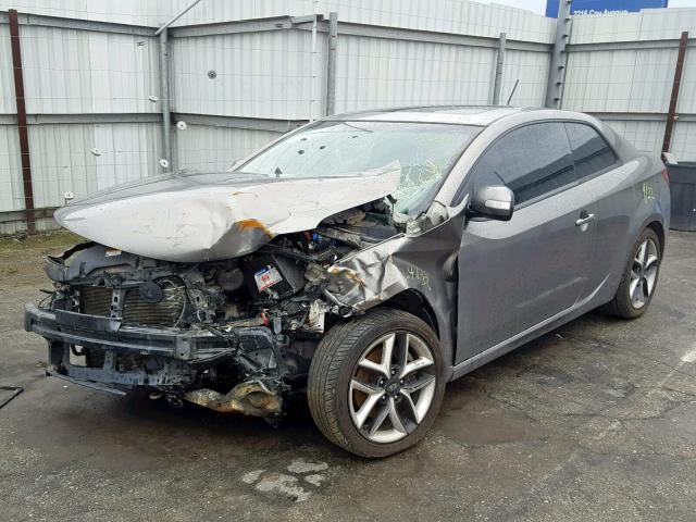 KNAFW6A31A5115177 - 2010 KIA FORTE SX GRAY photo 2