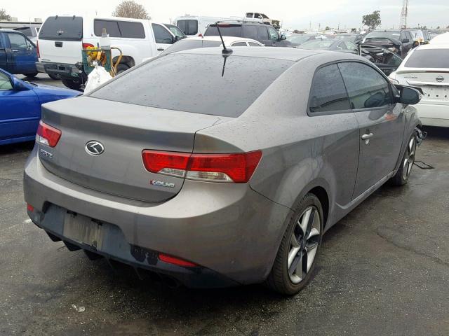 KNAFW6A31A5115177 - 2010 KIA FORTE SX GRAY photo 4