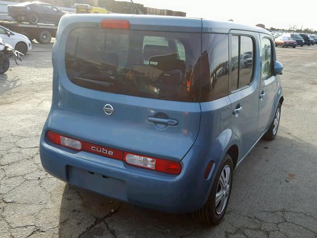 JN8AZ2KR1AT162242 - 2010 NISSAN CUBE BASE TURQUOISE photo 4