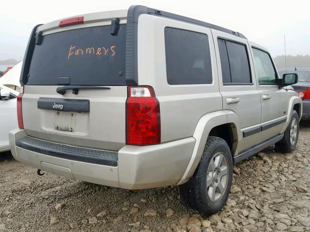 1J8HH48KX7C672982 - 2007 JEEP COMMANDER SILVER photo 4