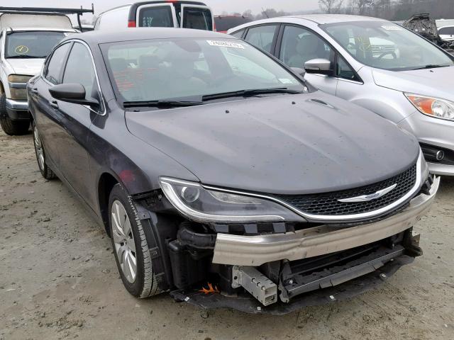 1C3CCCFB3GN185726 - 2016 CHRYSLER 200 LX BLACK photo 1