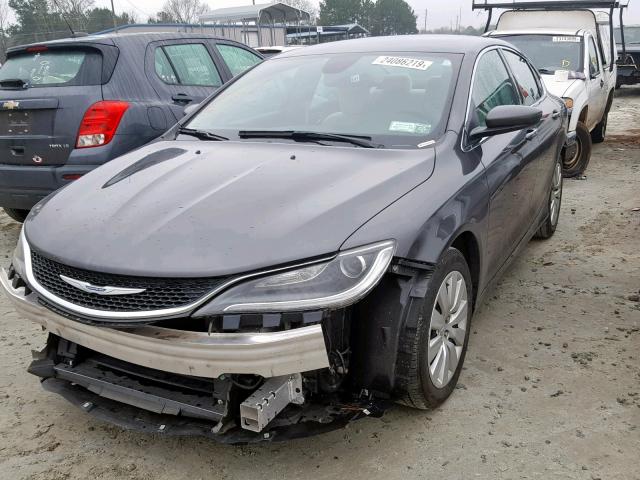 1C3CCCFB3GN185726 - 2016 CHRYSLER 200 LX BLACK photo 2