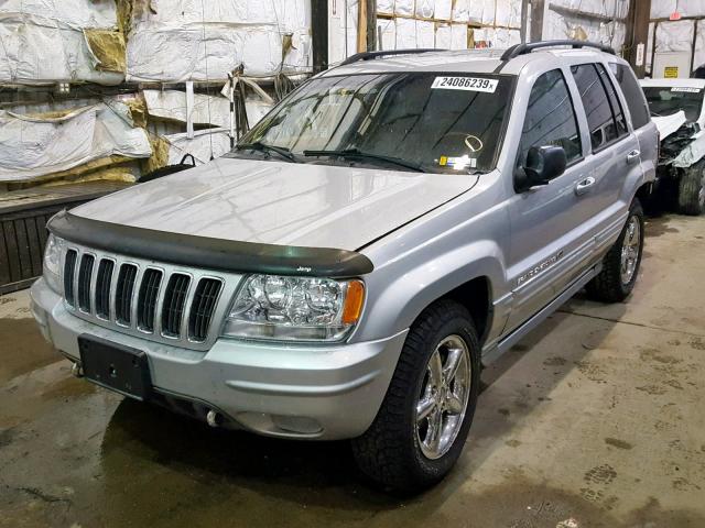 1J8GW68J52C252558 - 2002 JEEP GRAND CHER SILVER photo 2