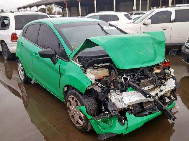 3FADP4TJ8DM109789 - 2013 FORD FIESTA S GREEN photo 1