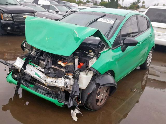 3FADP4TJ8DM109789 - 2013 FORD FIESTA S GREEN photo 2