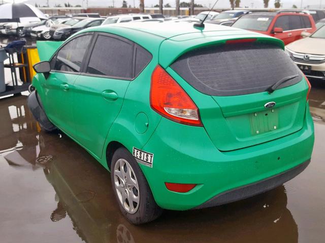 3FADP4TJ8DM109789 - 2013 FORD FIESTA S GREEN photo 3