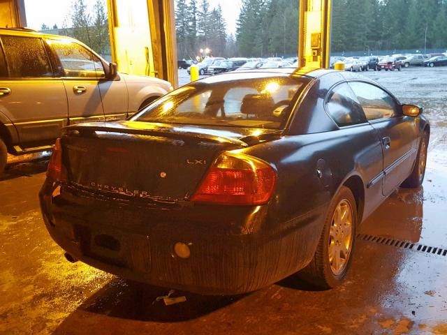 4C3AG52H82E092628 - 2002 CHRYSLER SEBRING LX BLACK photo 4