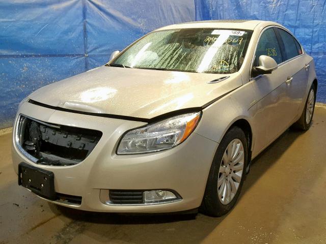 2G4GS5EK1C9149927 - 2012 BUICK REGAL PREM BEIGE photo 2