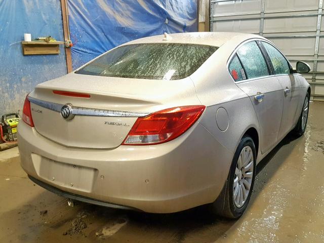 2G4GS5EK1C9149927 - 2012 BUICK REGAL PREM BEIGE photo 4