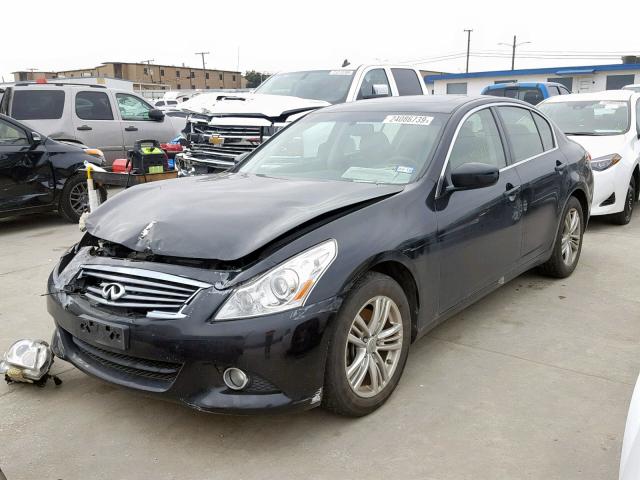 JN1CV6AR2DM757367 - 2013 INFINITI G37 BLACK photo 2