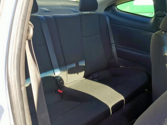 1G2AL18F987211182 - 2008 PONTIAC G5 WHITE photo 6