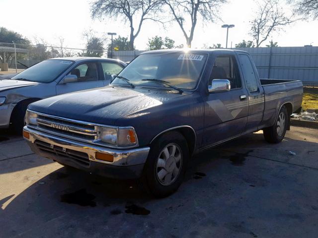 JT4VN93G3L5015166 - 1990 TOYOTA PICKUP 1/2 BLUE photo 2