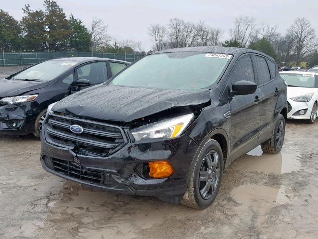 1FMCU0F75HUB22696 - 2017 FORD ESCAPE S BLACK photo 2