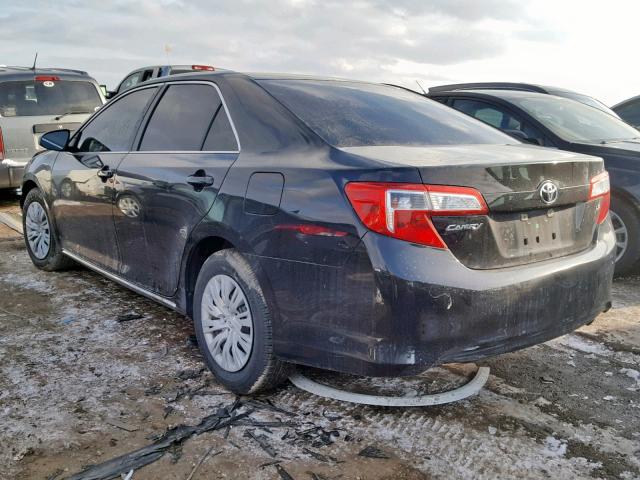 4T4BF1FK7CR171106 - 2012 TOYOTA CAMRY BASE Սև լուսանկար 3