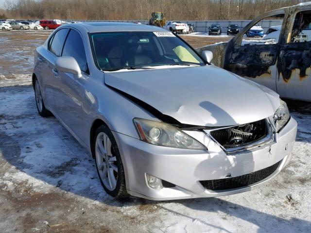 JTHBK262775033760 - 2007 LEXUS IS 250 SILVER photo 1