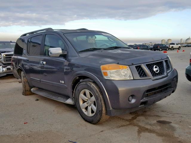 5N1BA08D68N623405 - 2008 NISSAN ARMADA SE GRAY photo 1