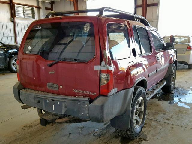 5N1MD28Y63C663096 - 2003 NISSAN XTERRA SE RED photo 4