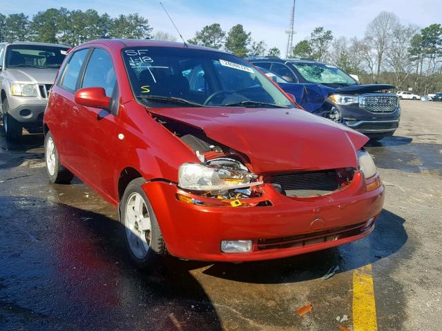 KL1TG66666B666937 - 2006 CHEVROLET AVEO LT RED photo 1