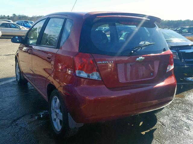 KL1TG66666B666937 - 2006 CHEVROLET AVEO LT RED photo 3