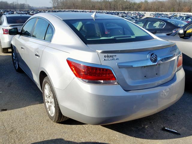 1G4GD5ER8CF199223 - 2012 BUICK LACROSSE P SILVER photo 3