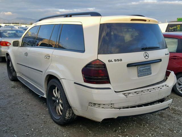 4JGBF86E38A338454 - 2008 MERCEDES-BENZ GL 550 4MA WHITE photo 3