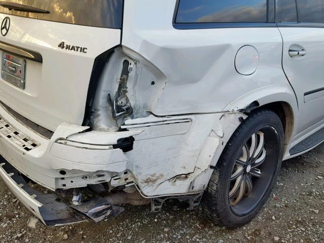 4JGBF86E38A338454 - 2008 MERCEDES-BENZ GL 550 4MA WHITE photo 9