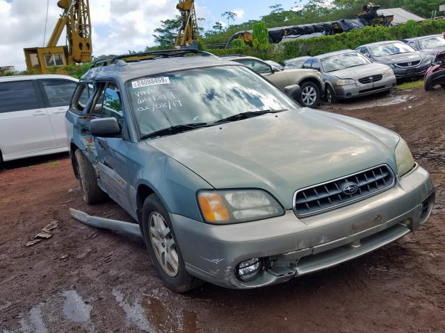 4S3BH665037641314 - 2003 SUBARU LEGACY OUT GREEN photo 1