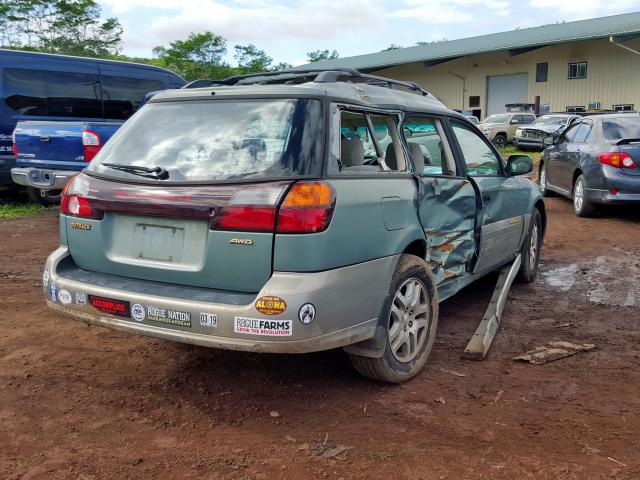 4S3BH665037641314 - 2003 SUBARU LEGACY OUT GREEN photo 4