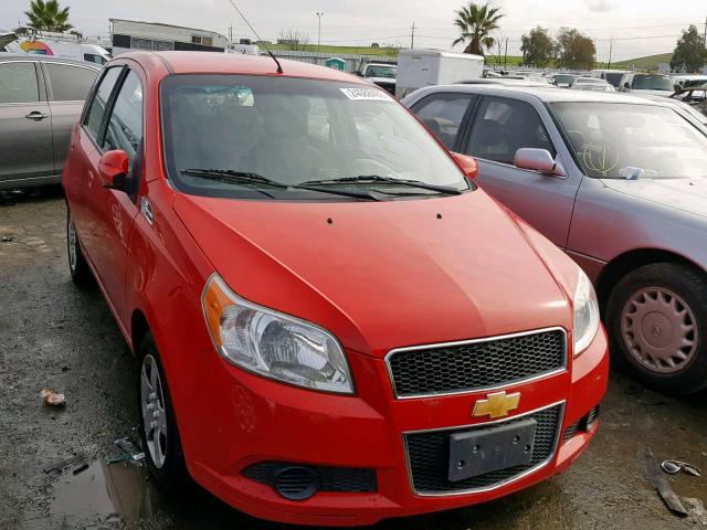 KL1TD6DE6BB155502 - 2011 CHEVROLET AVEO LS RED photo 1