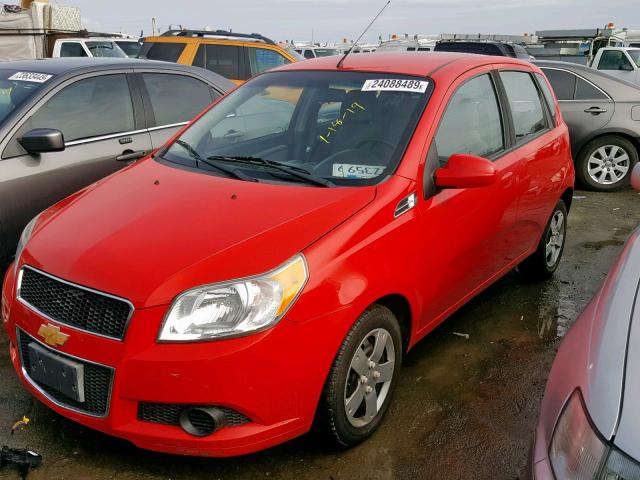 KL1TD6DE6BB155502 - 2011 CHEVROLET AVEO LS RED photo 2