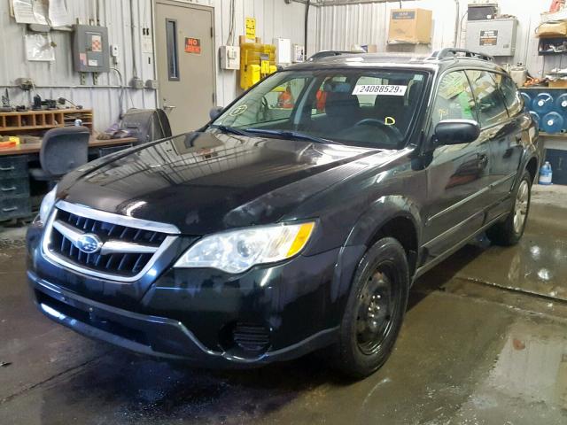 4S4BP60C786337576 - 2008 SUBARU OUTBACK BLACK photo 2