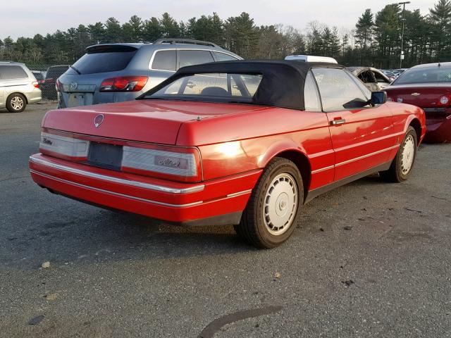 1G6VS3381LU126905 - 1990 CADILLAC ALLANTE RED photo 4