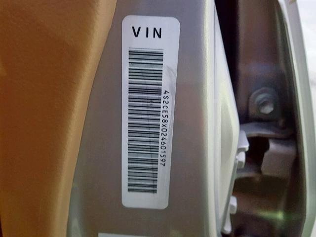 4S2CE58X024601597 - 2002 ISUZU AXIOM XS Qəhvəyi foto 10