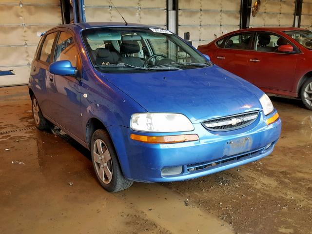 KL1TD66637B745895 - 2007 CHEVROLET AVEO BASE Көк фото 1