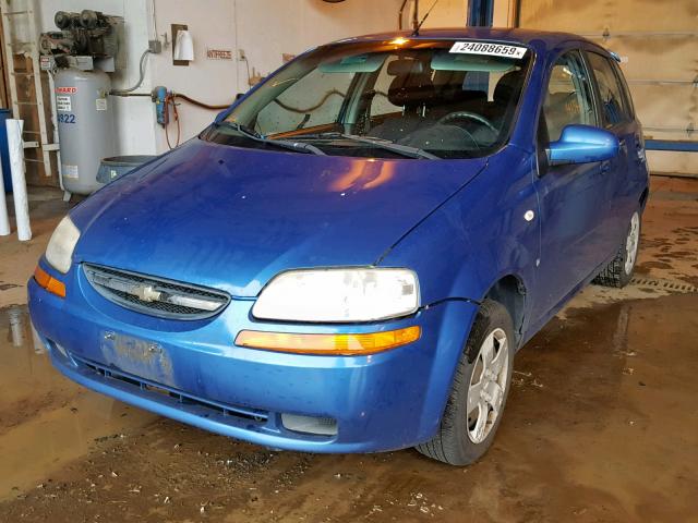 KL1TD66637B745895 - 2007 CHEVROLET AVEO BASE Көк фото 2